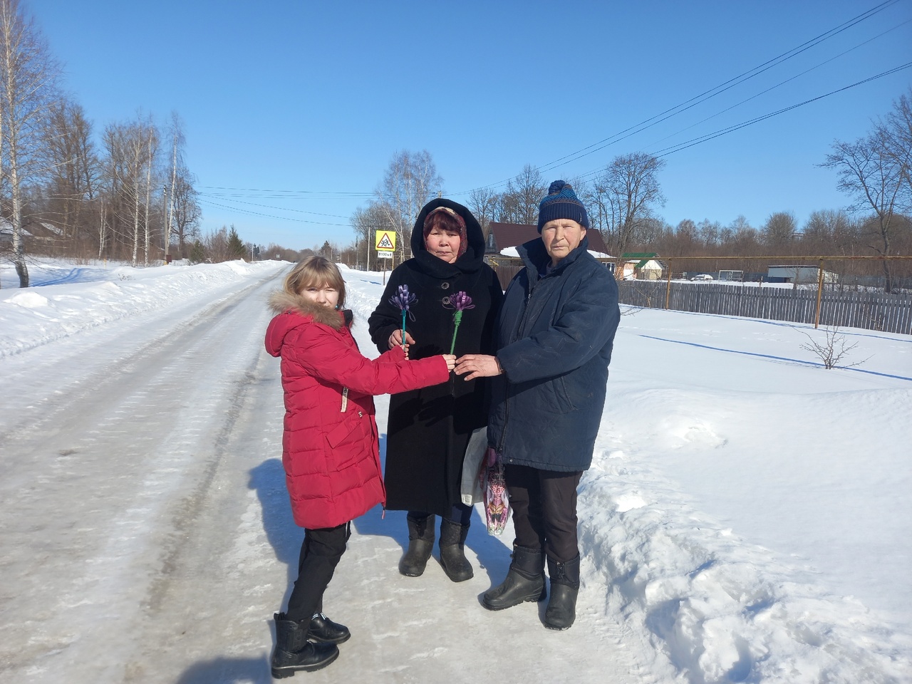 7 марта СДК д. Кресты приняли участие во Всероссийской акции«8 Марта женский день».