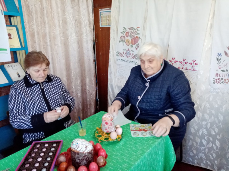 В рамках проекта «Тульское долголетие» работники Кранопутского СДК провели пасхальные посиделка «Светлая Пасха»..